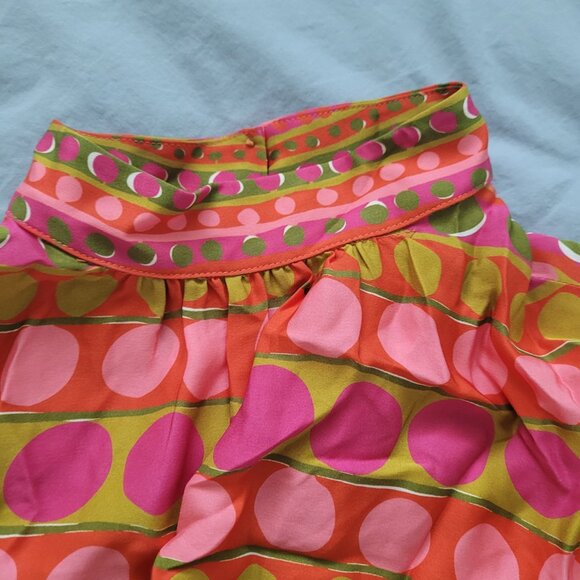 NEW FLORA BEA NYC Women's Ella Silk Top in Loony Moon Pattern Size S - Picture 4 of 5